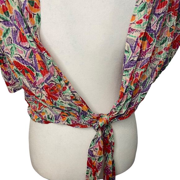 NWT ba&sh Amael colorful floral open back top - Small - Picture 7 of 13